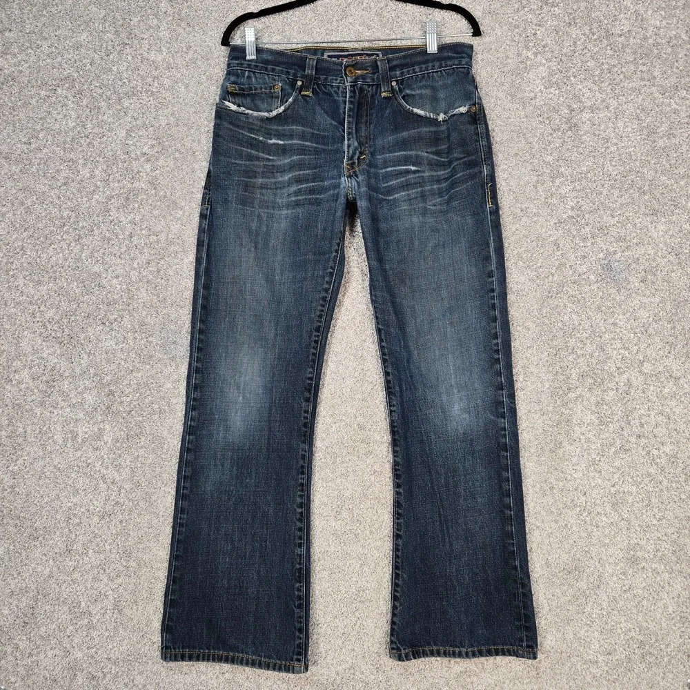 Rare Levis 527 Jeans Mens 31x32 Boot Cut Denim distressed